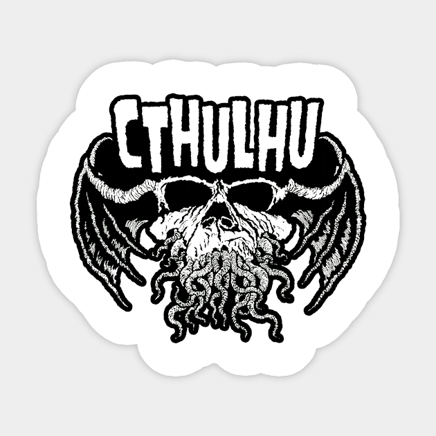 Cthulhu Punk (Alt Print) Sticker by Miskatonic Designs